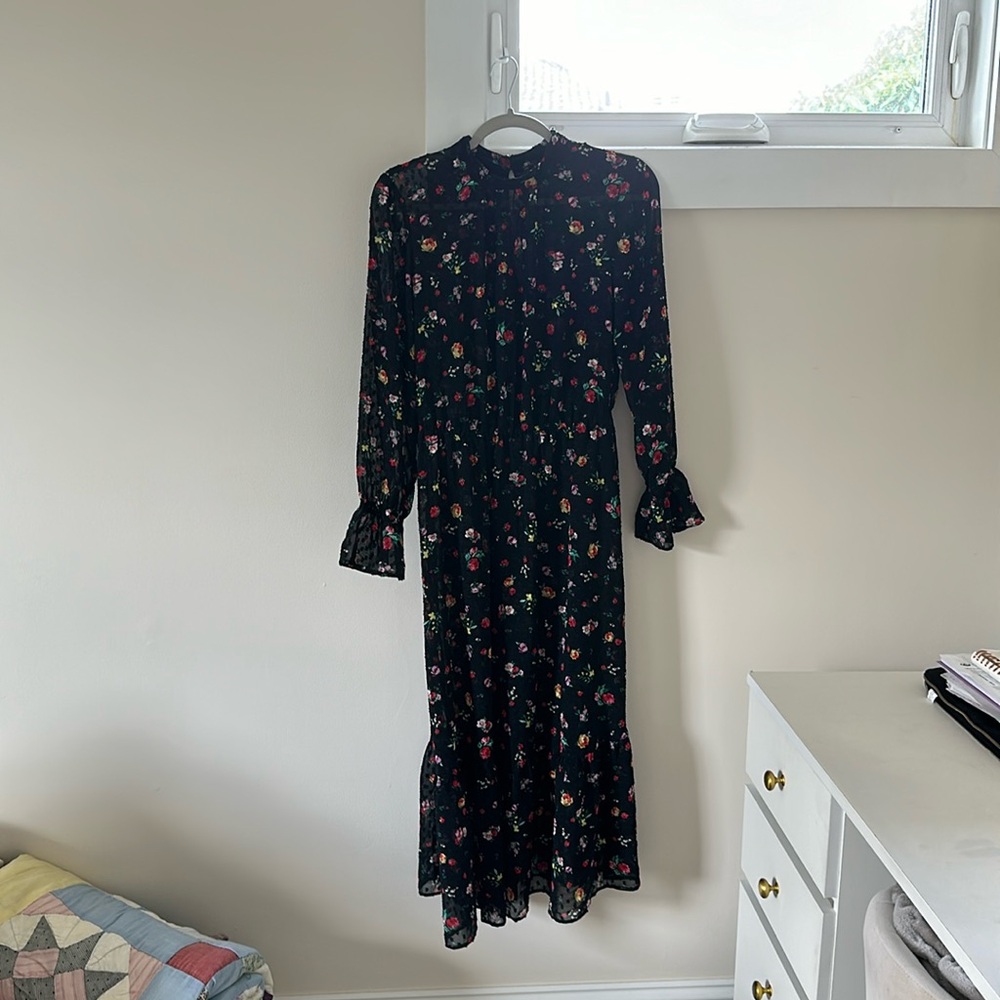 Banana republic flower dress maxi